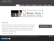 Tablet Screenshot of braingainrecruiting.com